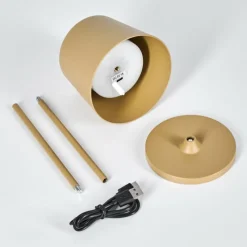 hofstein Belece Lampe de table d'extérieur, Lampe à poser LED Beige, 1 lumière