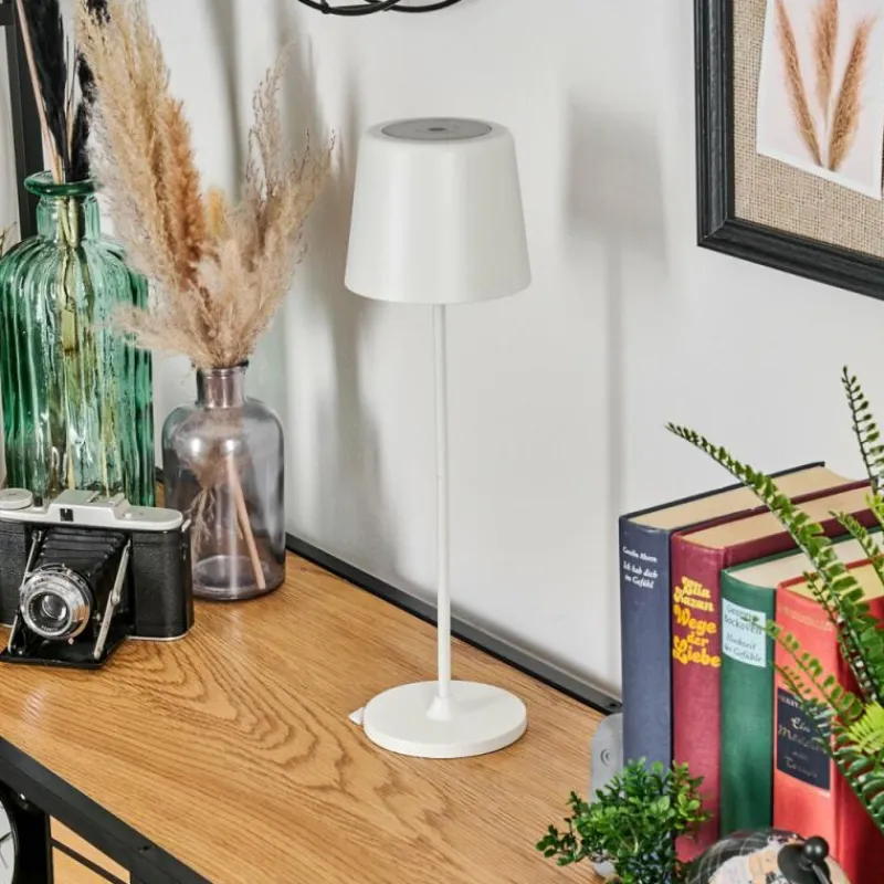 hofstein Belece Lampe de table d'extérieur, Lampe à poser LED Blanc, 1 lumière