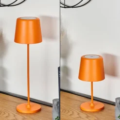 hofstein Belece Lampe de table d'extérieur, Lampe à poser LED Orange, 1 lumière