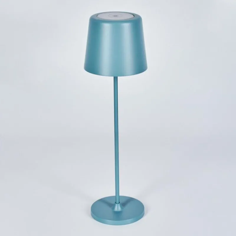 hofstein Belece Lampe de table d'extérieur, Lampe à poser LED Bleu, 1 lumière