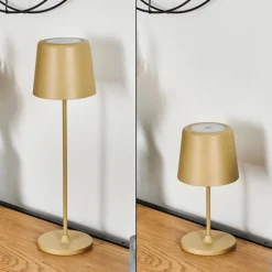 hofstein Belece Lampe de table d'extérieur, Lampe à poser LED Beige, 1 lumière