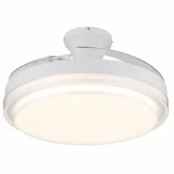 Luminaires Globo Lighting Beliz Ventilateur de plafond lumineux LED Blanc, 1 lumière, Télécommandes