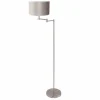 Lampes En Tissu-Luminaires Steinhauer Bella Lampadaire Acier brossé, 1 lumière