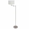 Lampes En Tissu-Luminaires Steinhauer Bella Lampadaire Acier brossé, 1 lumière