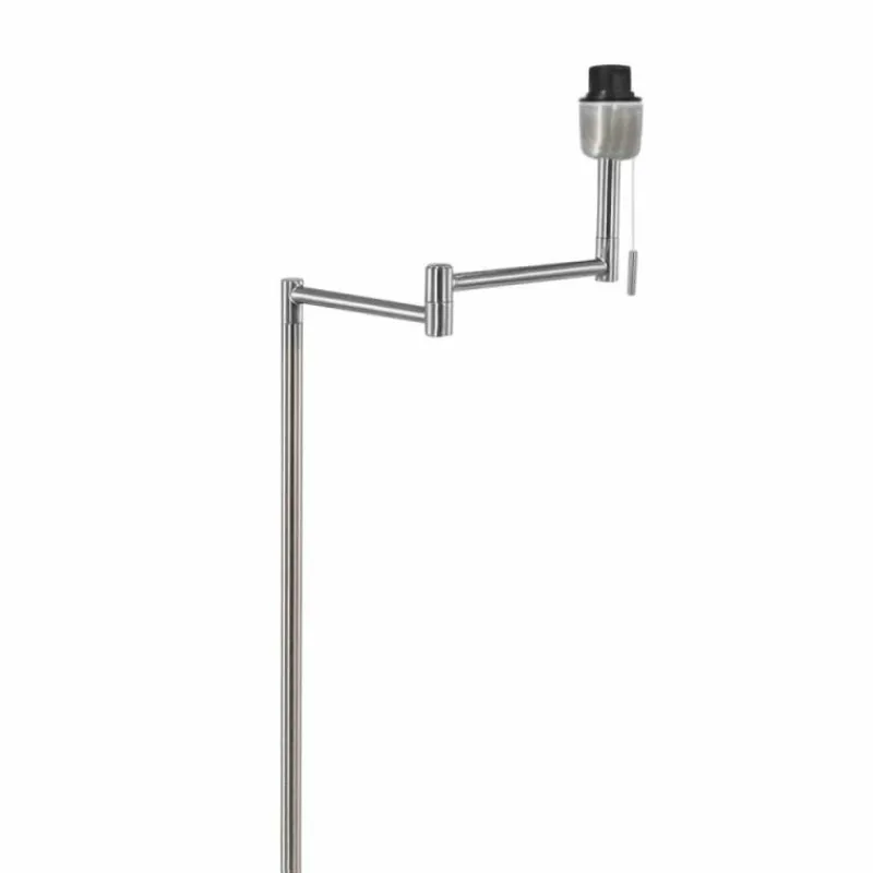 Lampes En Tissu-Luminaires Steinhauer Bella Lampadaire Acier brossé, 1 lumière