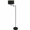 Lampes En Tissu-Luminaires Steinhauer Bella Lampadaire Noir, 1 lumière