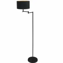 Lampes En Tissu-Luminaires Steinhauer Bella Lampadaire Noir, 1 lumière