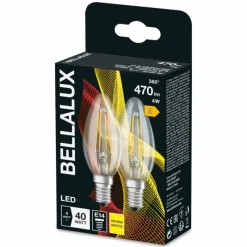 BELLALUX ® Lot de 2 LED E14 4 watt 2700 kelvin 470 lumen