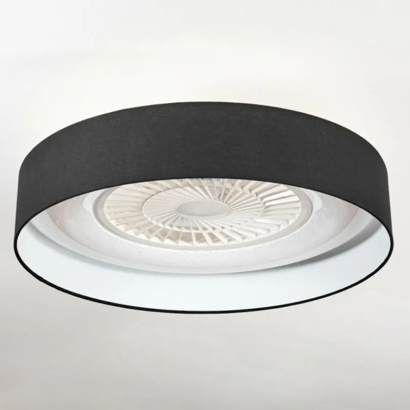 hofstein Benesal Plafonnier, Ventilateur de plafond lumineux LED Blanc, 1 lumière, Télécommandes
