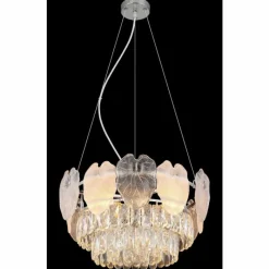 Luminaires Globo Lighting Benjamin Lustre Chrome, 8 lumières* Lustres