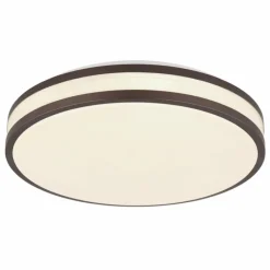 Luminaires Globo Lighting Betha Plafonnier LED Brun, Blanc, 1 lumière, Télécommandes, Changeur de couleurs* Éclairage Led