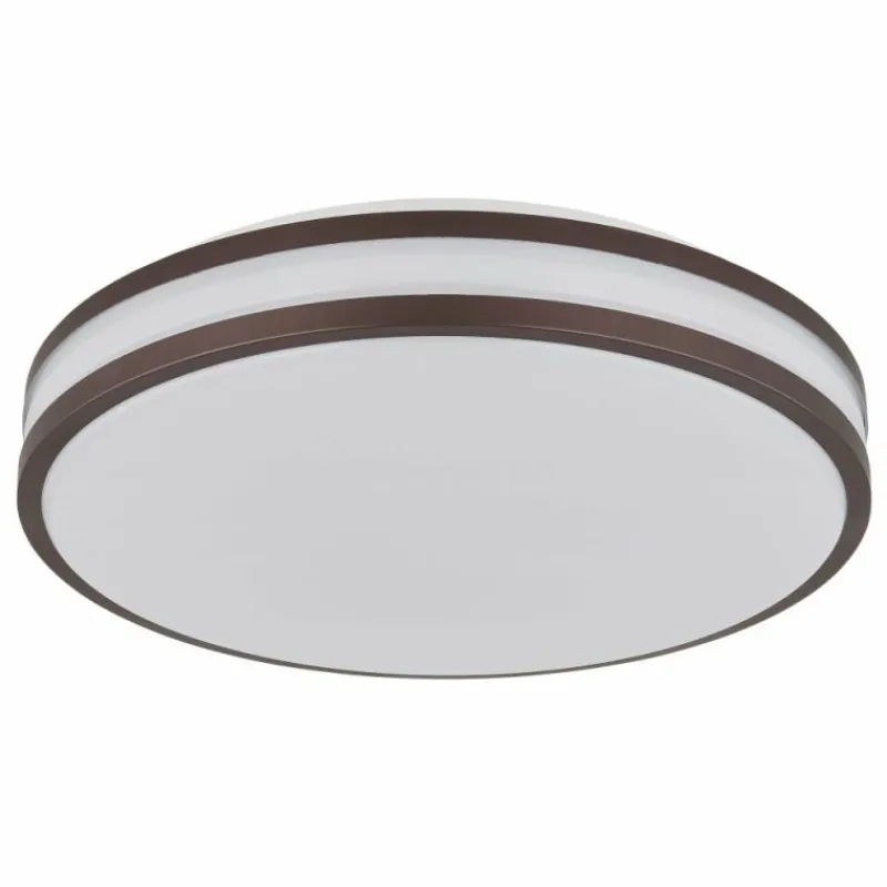 Luminaires Globo Lighting Betha Plafonnier LED Brun, Blanc, 1 lumière, Télécommandes, Changeur de couleurs* Éclairage Led