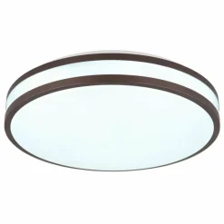 Luminaires Globo Lighting Betha Plafonnier LED Brun, Blanc, 1 lumière, Télécommandes, Changeur de couleurs* Éclairage Led