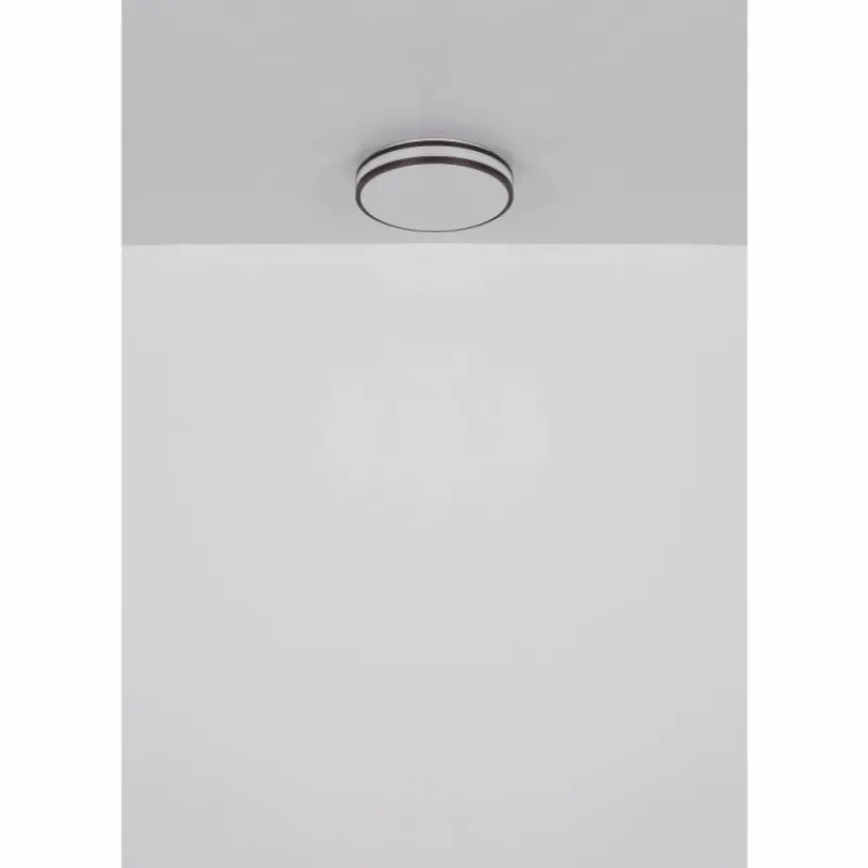 Luminaires Globo Lighting Betha Plafonnier LED Brun, Blanc, 1 lumière, Télécommandes, Changeur de couleurs* Éclairage Led