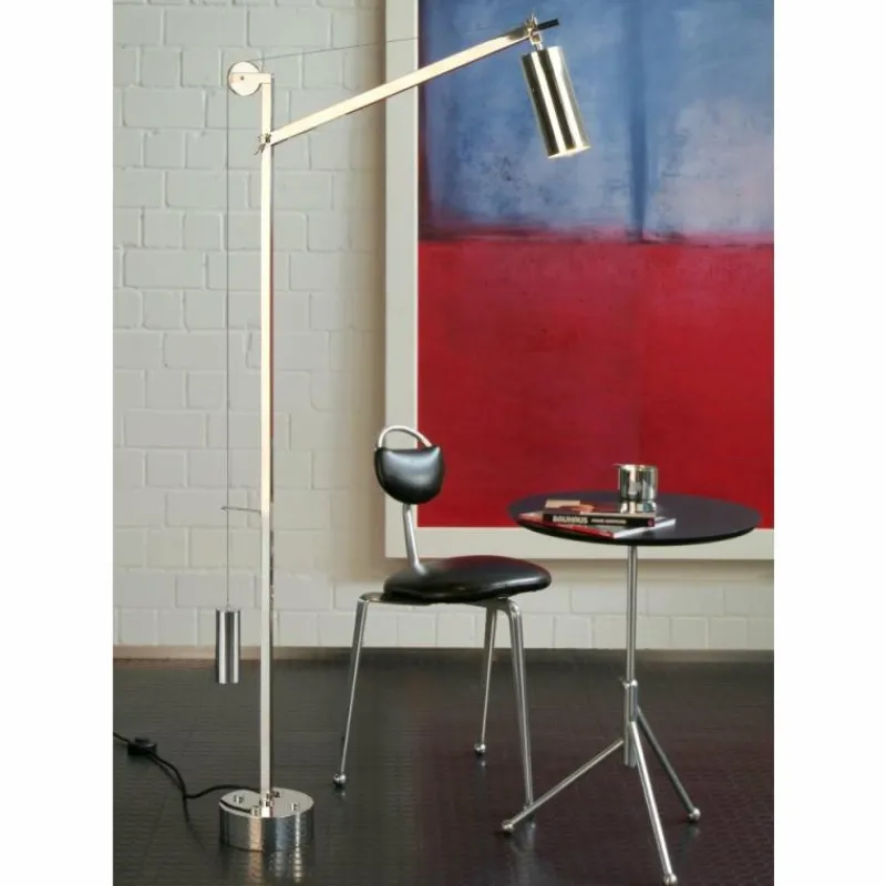 Lampe Design-Luminaires Tecnolumen BH 23 Tecnolumen Lampadaire Nickel mat, 1 lumière