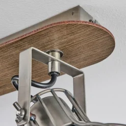 hofstein Bitterroot Plafonnier Gris, Écru, 4 lumières