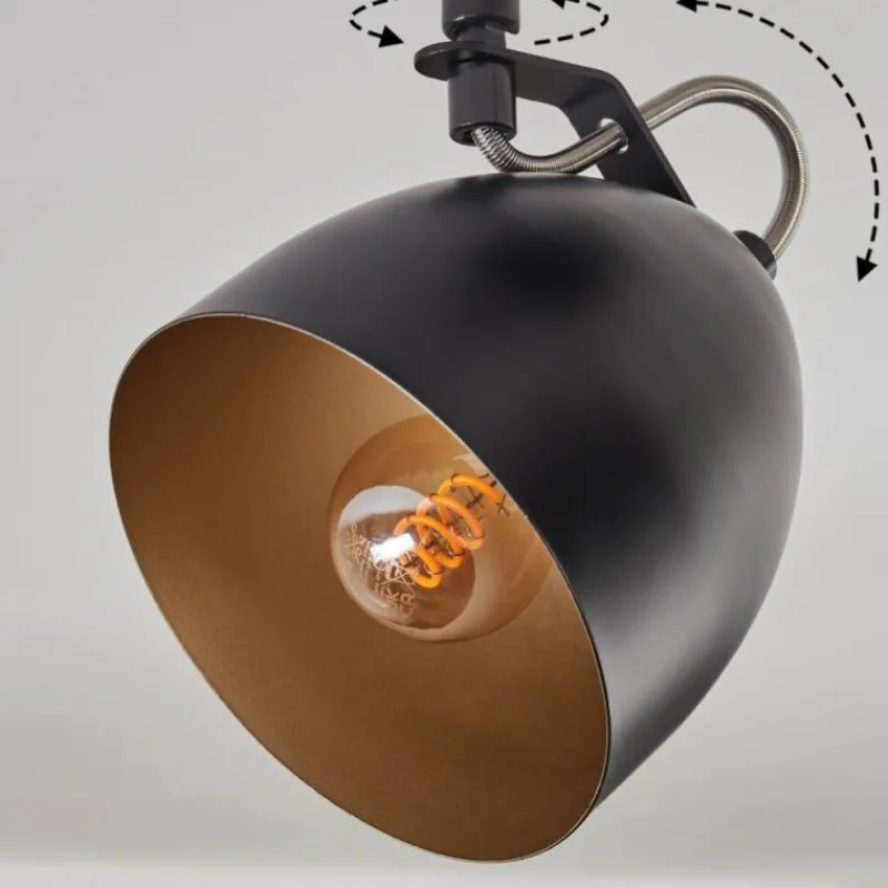 Lampes Dorées-hofstein Bjedstrup Plafonnier, Spot de plafond Noir, 2 lumières