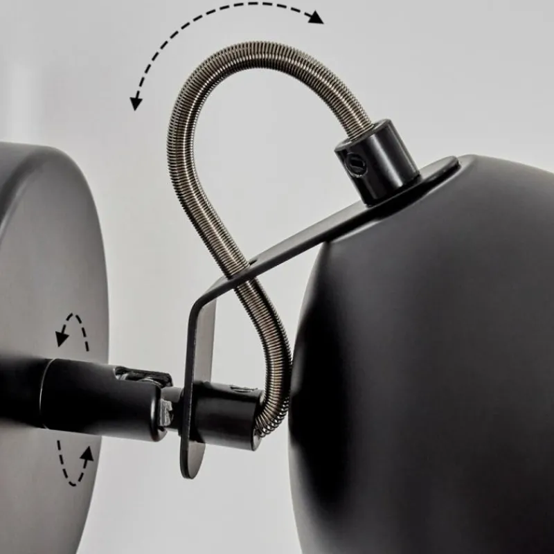 Lampes Dorées-hofstein Bjedstrup Spot de plafond, Applique murale, Spot mural Noir, 1 lumière