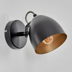 Lampes Dorées-hofstein Bjedstrup Spot de plafond, Applique murale, Spot mural Noir, 1 lumière