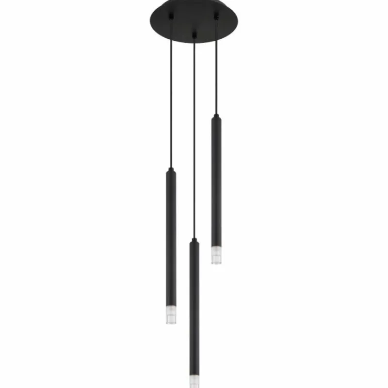 Luminaires Globo Lighting Blake Suspension Noir, 3 lumières* Suspensions