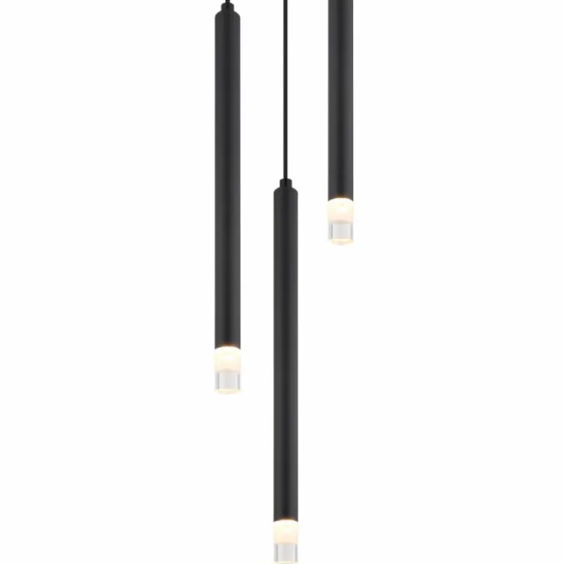 Luminaires Globo Lighting Blake Suspension Noir, 3 lumières* Suspensions