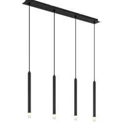 Luminaires Globo Lighting Blake Suspension Noir, 4 lumières* Suspensions
