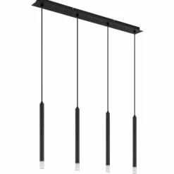 Luminaires Globo Lighting Blake Suspension Noir, 4 lumières* Suspensions