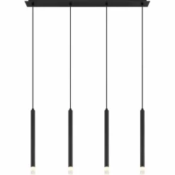 Luminaires Globo Lighting Blake Suspension Noir, 4 lumières* Suspensions