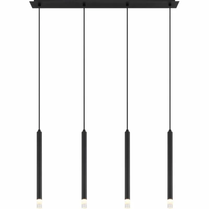 Luminaires Globo Lighting Blake Suspension Noir, 4 lumières* Suspensions