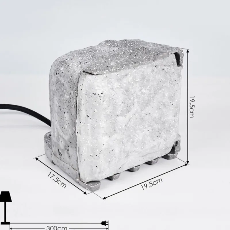 hofstein Bloc de prises électriques d'extérieur Tinú Noir, Pierre