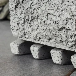 hofstein Bloc de prises électriques d'extérieur Tinú Noir, Pierre