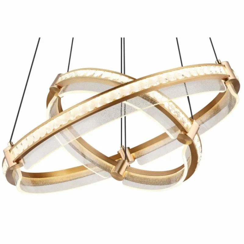 Lampes Dorées-Luminaires Globo Lighting Blondie Suspension LED Or, 1 lumière, Télécommandes