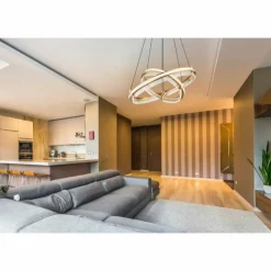 Lampes Dorées-Luminaires Globo Lighting Blondie Suspension LED Or, 1 lumière, Télécommandes