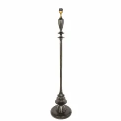 Lampes En Tissu-Luminaires Steinhauer Bois Lampadaire Noir, 1 lumière