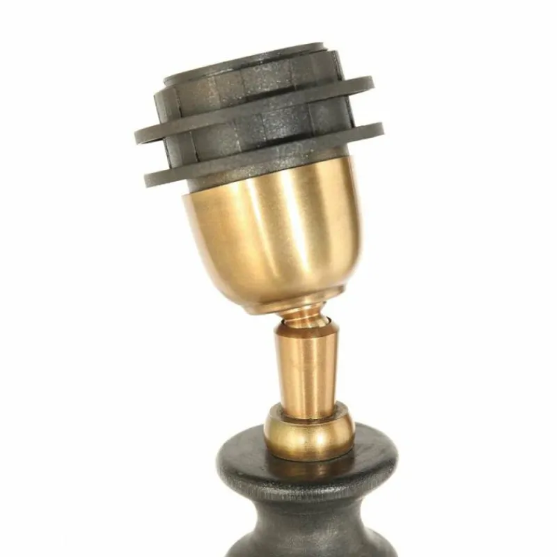 Lampes En Tissu-Luminaires Steinhauer Bois Lampe à poser Noir, 1 lumière