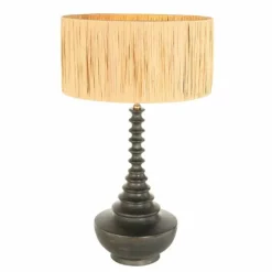 Luminaires Steinhauer Bois Lampe à poser Noir, 1 lumière* Lampes À Poser