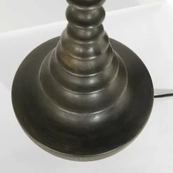 Lampes En Tissu-Luminaires Steinhauer Bois Lampe à poser Noir, 1 lumière