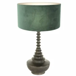 Lampes En Tissu-Luminaires Steinhauer Bois Lampe à poser Noir, 1 lumière