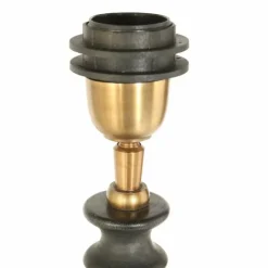 Lampes En Tissu-Luminaires Steinhauer Bois Lampe à poser Noir, 1 lumière