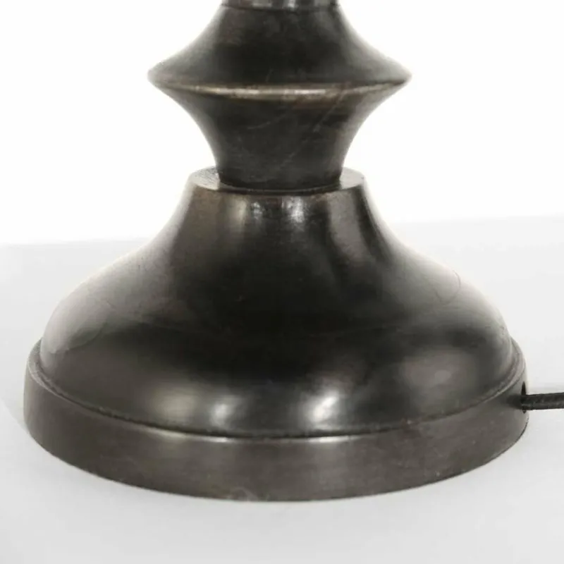 Lampes En Tissu-Luminaires Steinhauer Bois Lampe à poser Noir, 1 lumière