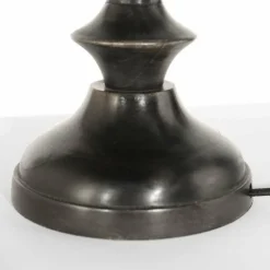 Lampes En Tissu-Luminaires Steinhauer Bois Lampe à poser Noir, 1 lumière