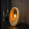 Lampes En Bois-hofstein Boleiros Lampe à poser Écru, 1 lumière