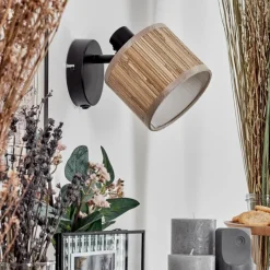 hofstein Bongal Applique murale Noir, 1 lumière