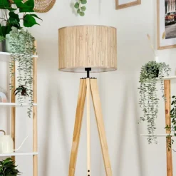 Luminaires Scandinaves-hofstein Bongal Lampadaire Écru, 1 lumière