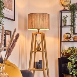 Luminaires Scandinaves-hofstein Bongal Lampadaire Écru, 1 lumière