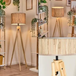 Luminaires Scandinaves-hofstein Bongal Lampadaire Écru, 1 lumière