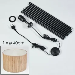 Luminaires Scandinaves-hofstein Bongal Lampadaire Écru, 1 lumière