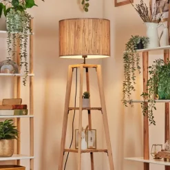 Luminaires Scandinaves-hofstein Bongal Lampadaire Écru, 1 lumière