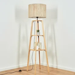 Luminaires Scandinaves-hofstein Bongal Lampadaire Écru, 1 lumière