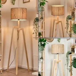 Luminaires Scandinaves-hofstein Bongal Lampadaire Écru, 1 lumière